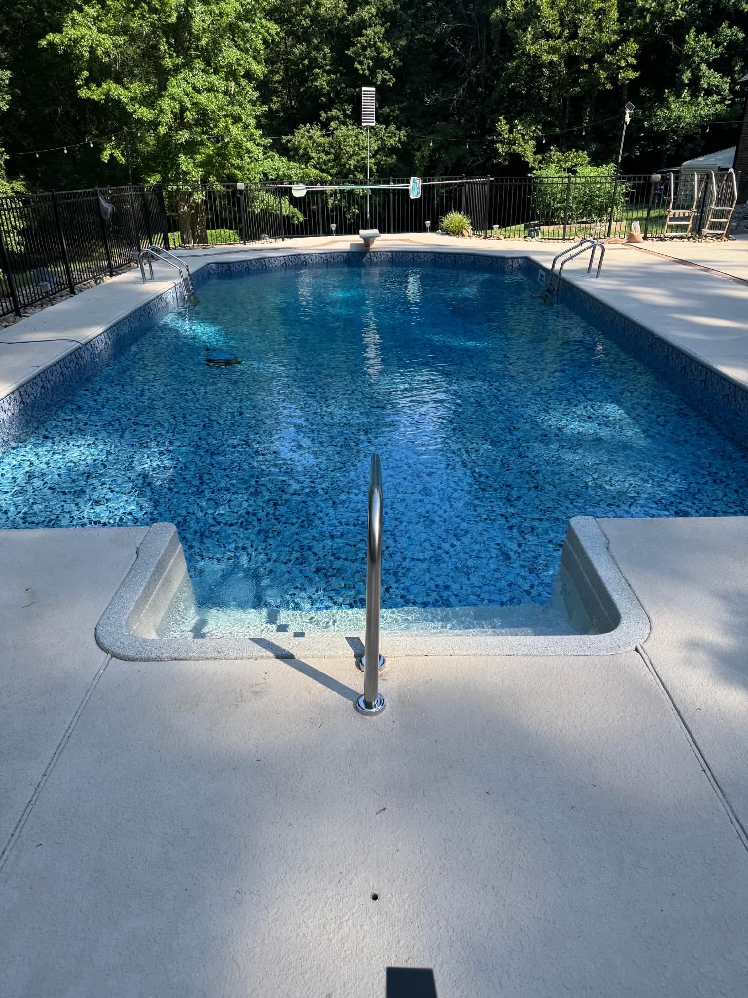 Completed backyard pool